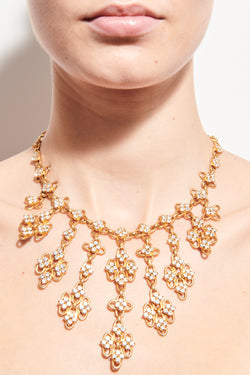 1960s Diamanté Chandelier Necklace