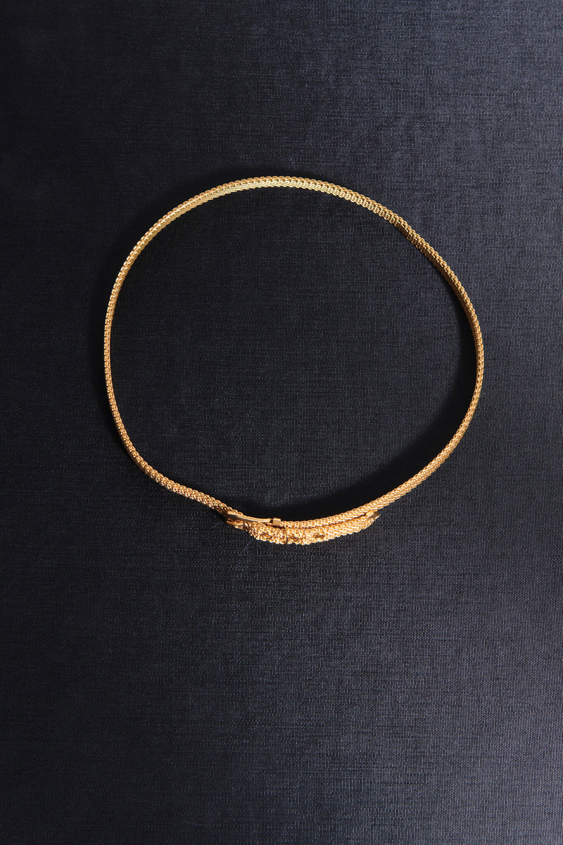 1970s Adjustable Mesh Buckle Choker