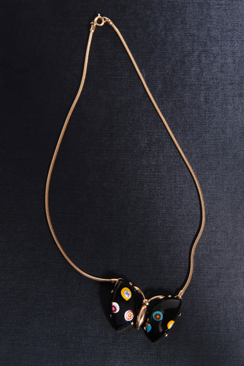 1960s Murano Butterfly Necklace