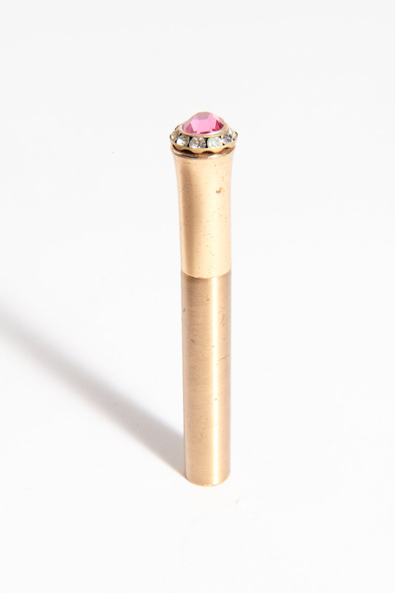 1960s Pink Jewel/Diamanté Lipstick Lighter