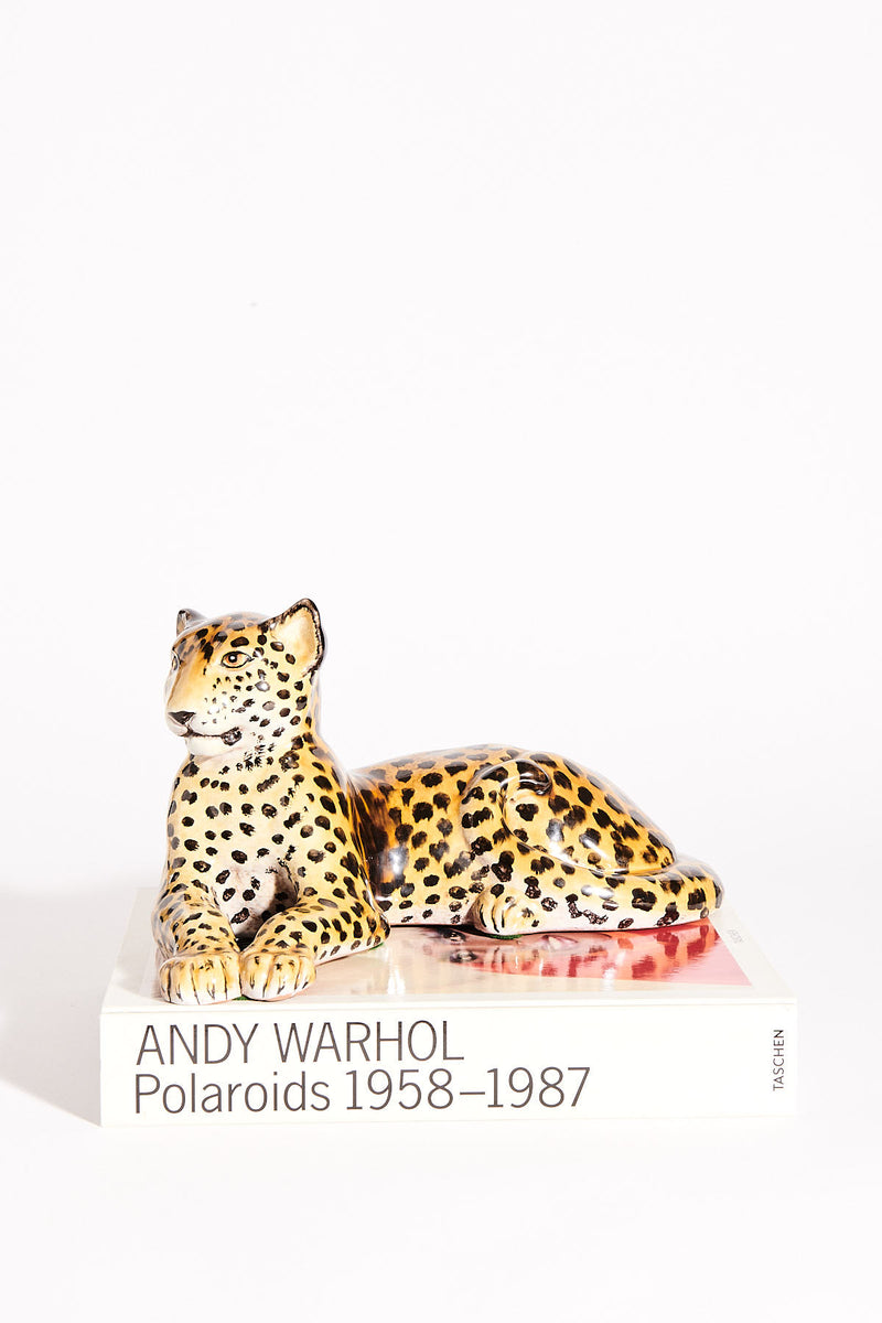 Italian Hand Painted Ceramic Leopard