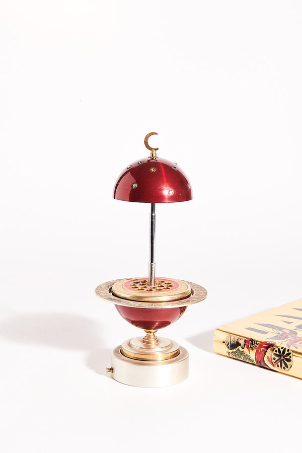 1970s Ruby Enamel Zodiac Entertaining Dispenser