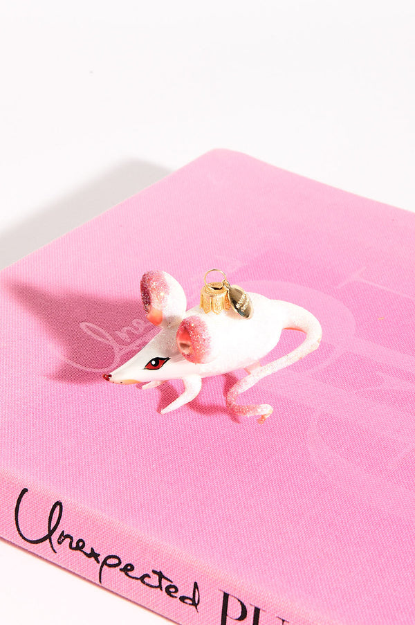 Mouse Blown Glass Ornament