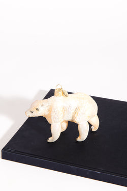 Polar Bear Blown Glass Ornament