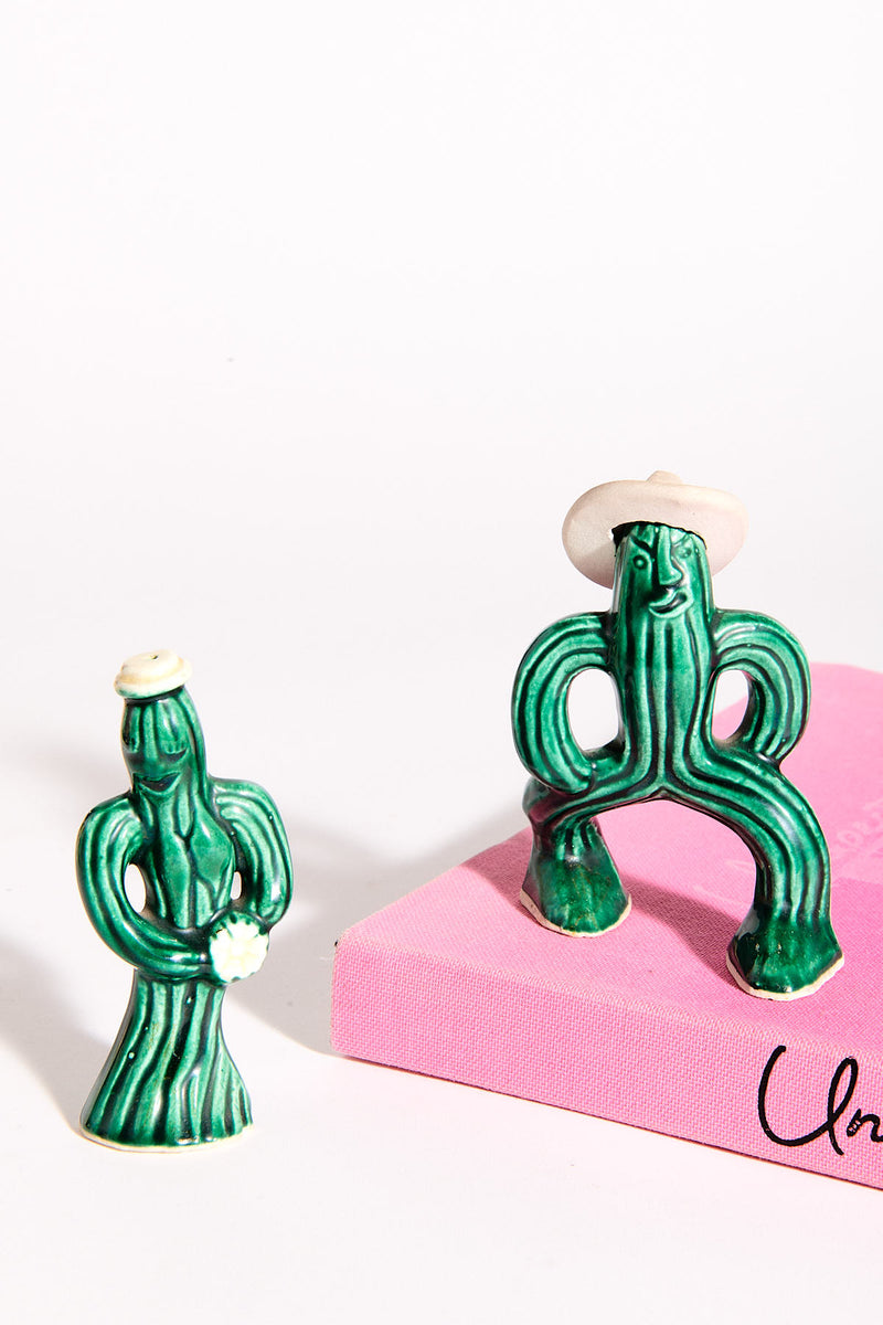 Cactus Couple Salt Pepper Shakers