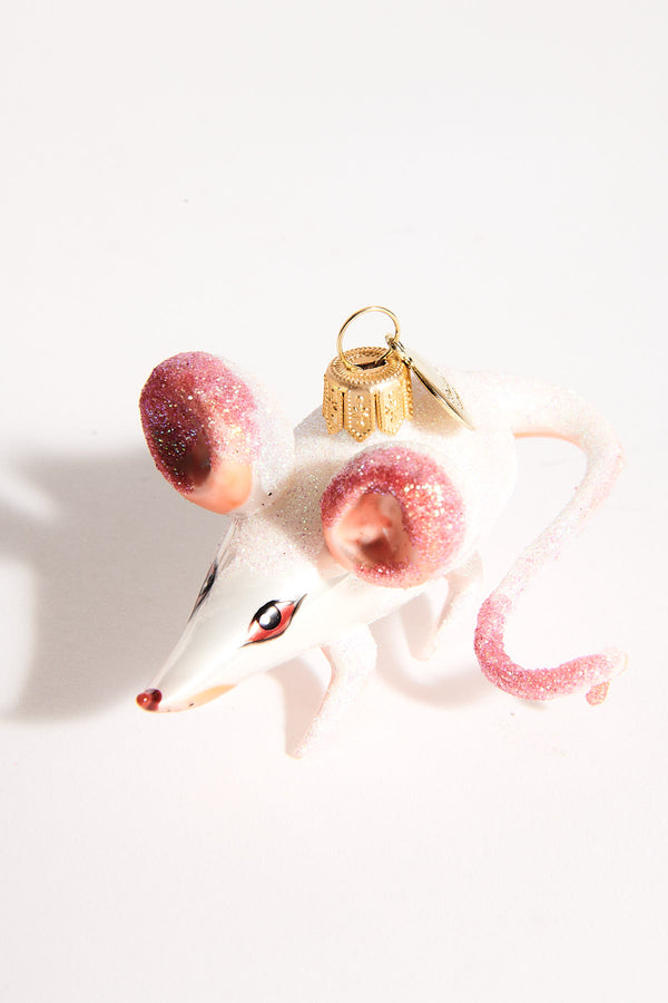 Mouse Blown Glass Ornament
