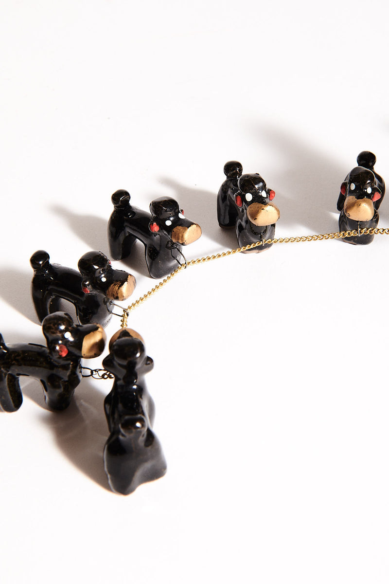 Ceramic Poodle Family Set