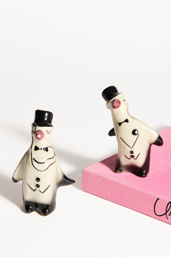 Penguins in Hats Shaker Set