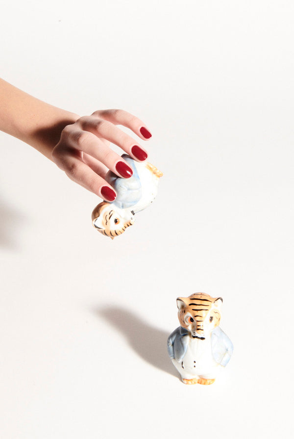 Tiger in Suits Salt Pepper Shaker Set