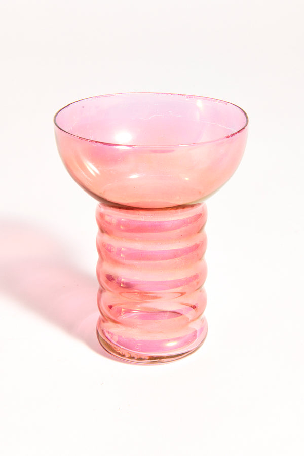 1930s Iridescent Ribbed Tumbler Set of Four