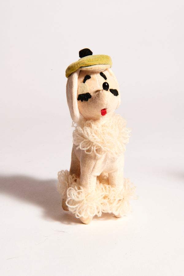 Japanese 50s Poodle with Beret