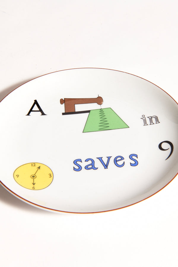 Porcelain Puzzle Plate 1