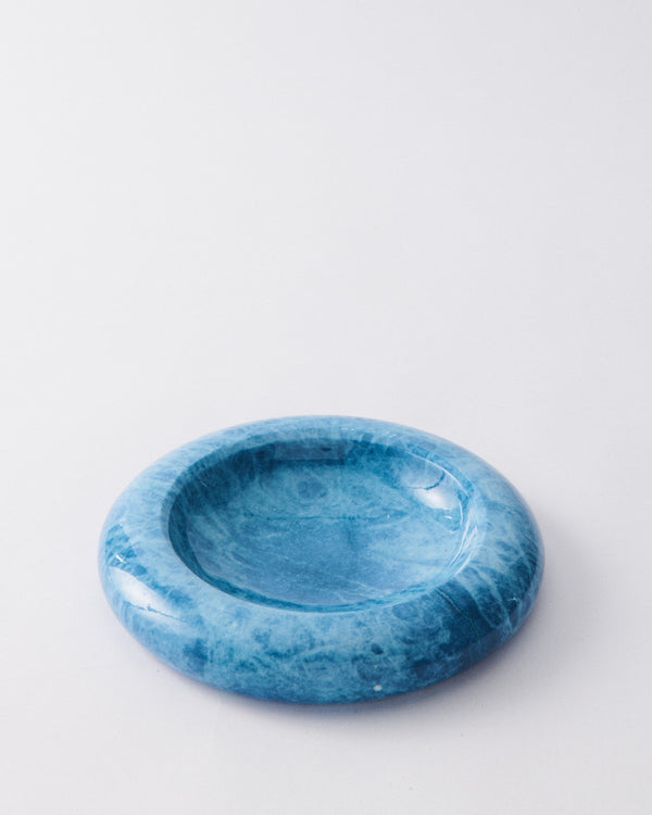 Italian Alabaster Lapis Blue Catchall