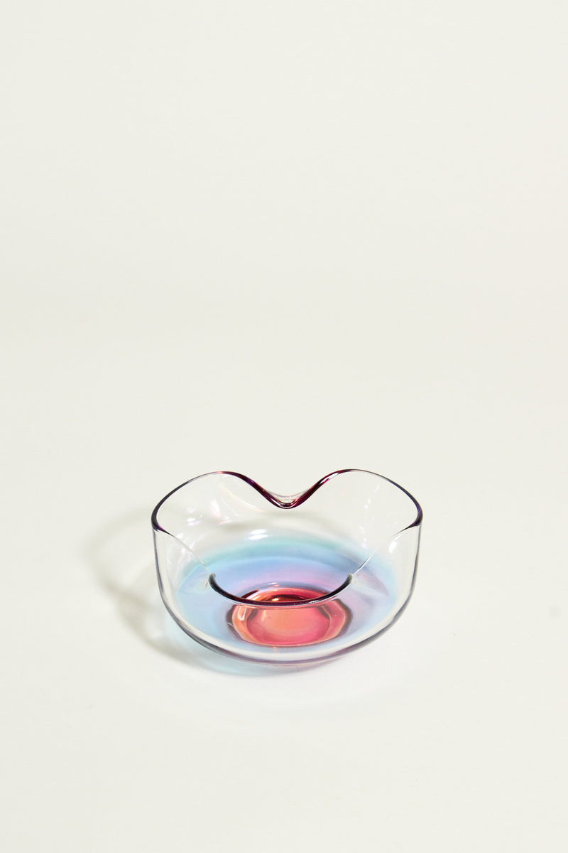 Ombré Rose Pink/Lilac/Blue Glass Chip & Dip Set