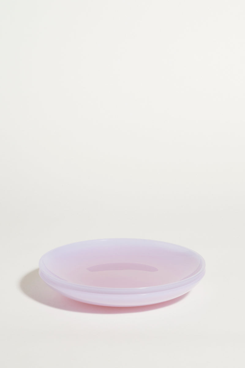 Murano Lilac Glass Plates Set of Two