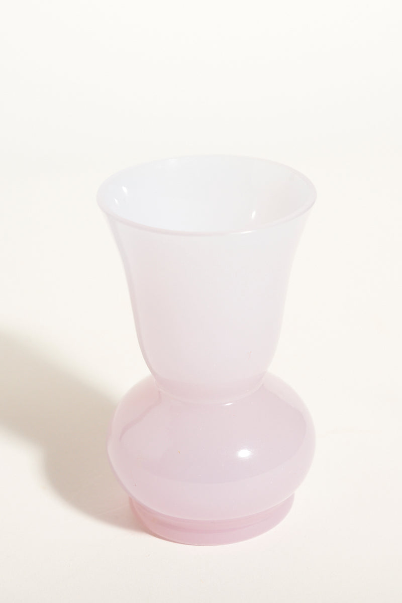 Murano Lilac Milk Glass Vase