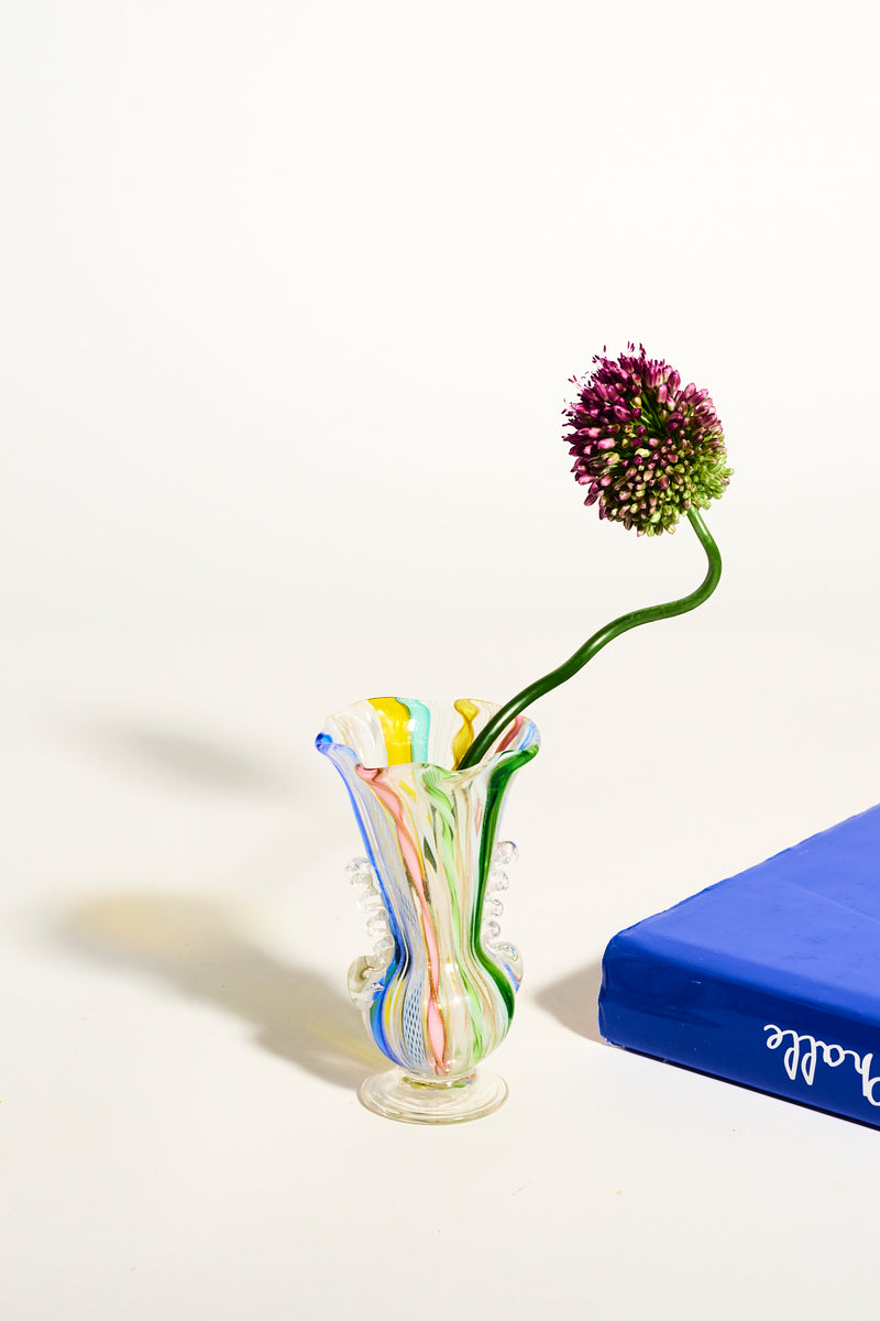 Latticino Vase