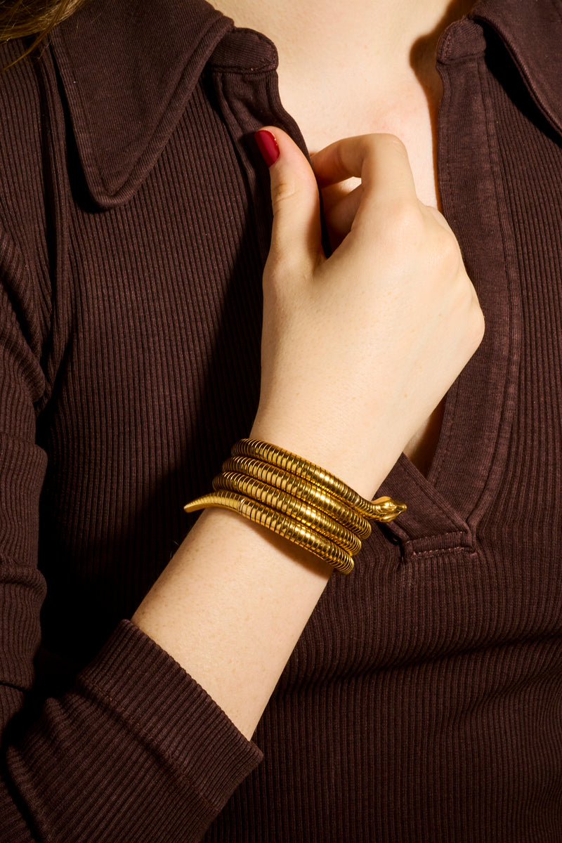 Rare French Wrap Around Snake Bracelet