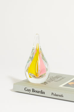 Art Glass Tear Drop Paperweight