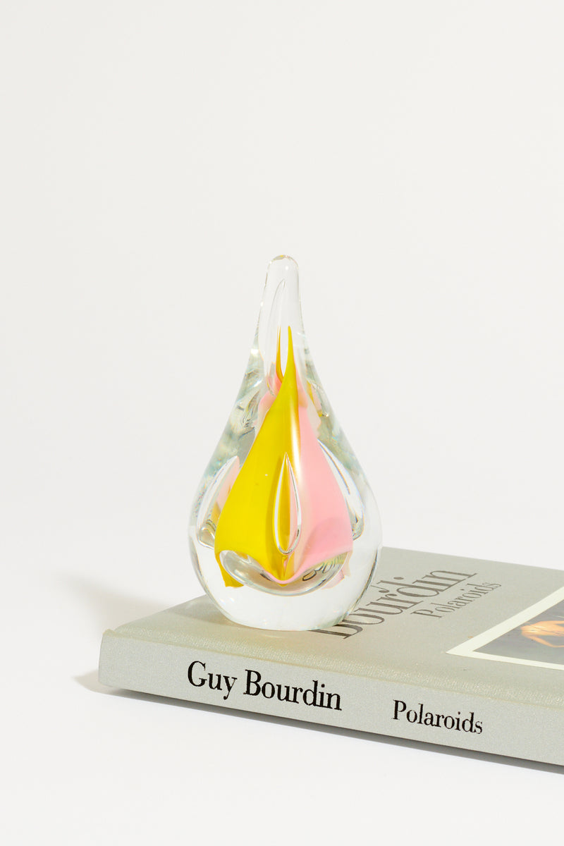 Art Glass Tear Drop Paperweight