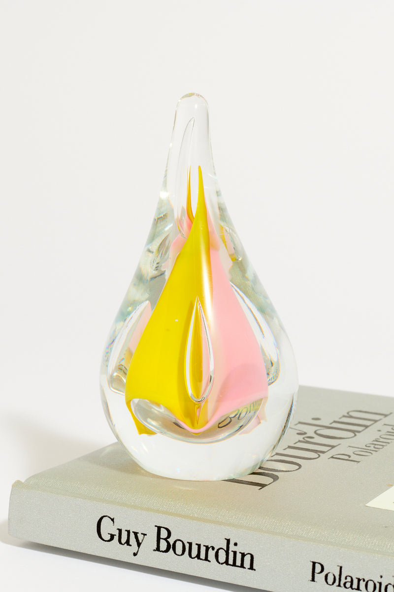 Art Glass Tear Drop Paperweight